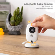 Video Baby Monitor Camera, BOIFUN 3.2 '' Screen, VOX, Rechargeable 750mAh Battery (Only for Monitor), Support Night Vision, Temperature Monitoring, Lullabies, for Bebe/Elderly/Pet